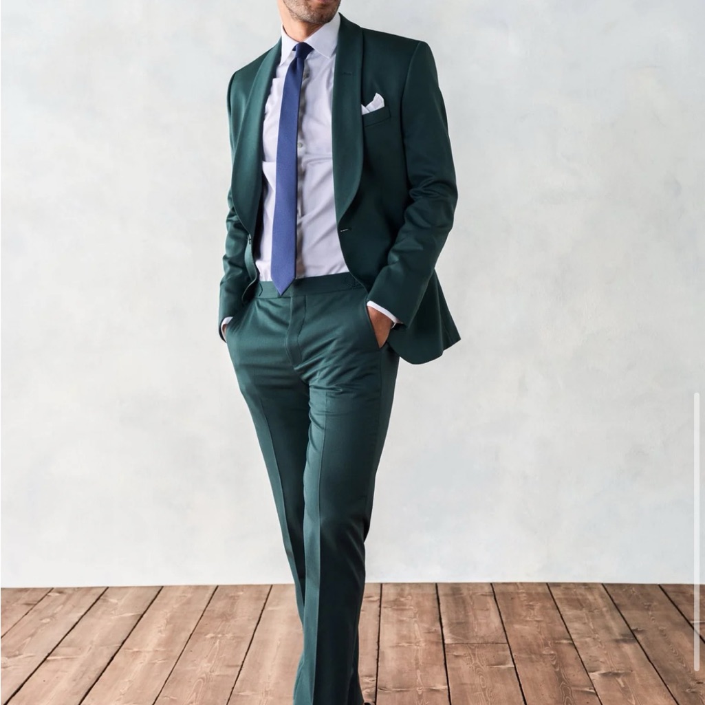 Emerald Tuxedo Jacket And Pants From The Black Tux